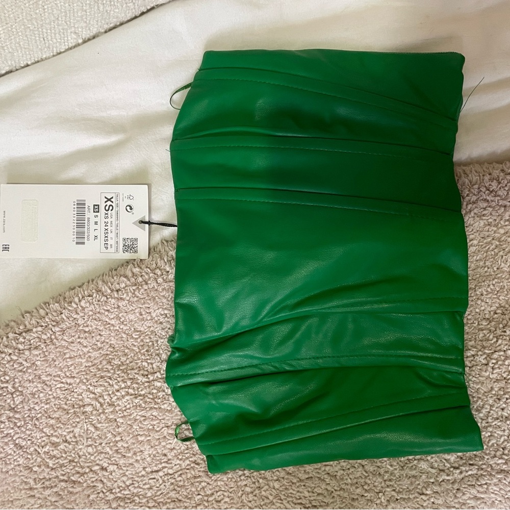 Green corset top